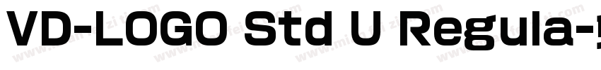 VD-LOGO Std U Regula字体转换